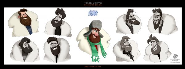 smallfoot character design work