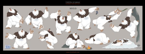 smallfoot character design work