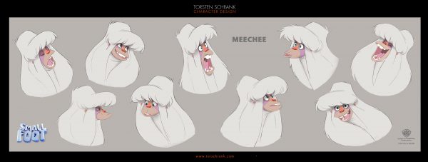 smallfoot character design work