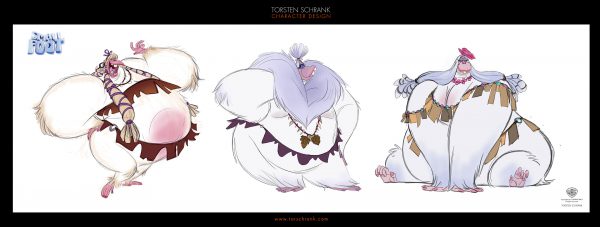 smallfoot character design work