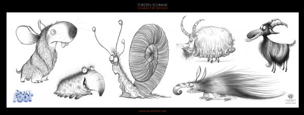 smallfoot character design work