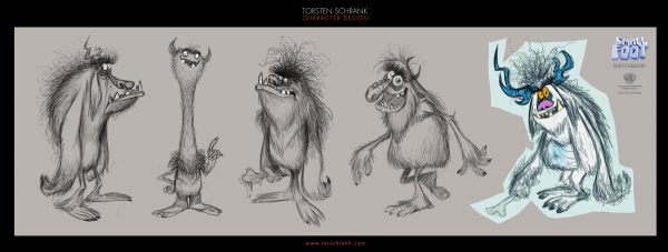smallfoot character design work