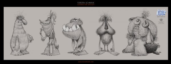 smallfoot character design work