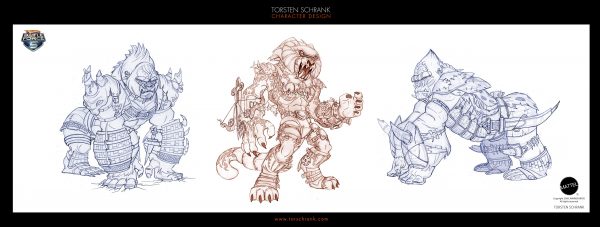 Battle Force 5 TV-Series. Character Design by Torsten Schrank