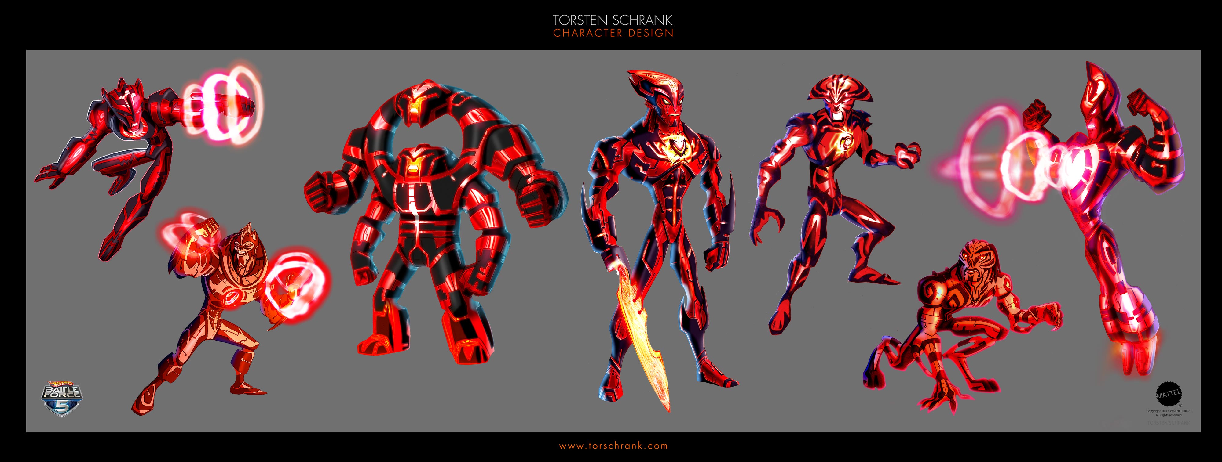 Battle Force 5 - Character Design - TORSTEN SCHRANK