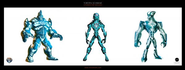 Battle Force 5 TV-Series. Character Design by Torsten Schrank