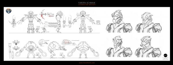 Battle Force 5 TV-Series. Character Design by Torsten Schrank