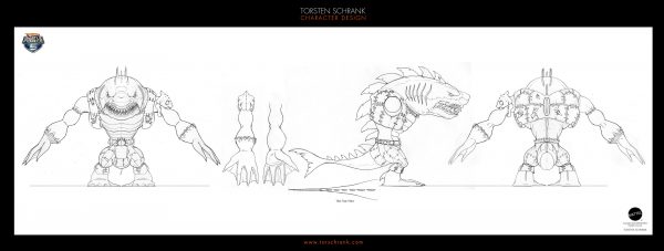 Battle Force 5 TV-Series. Character Design by Torsten Schrank