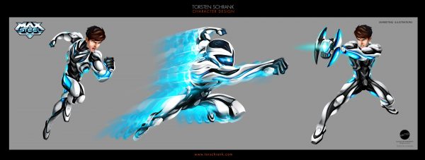 Max Steel TV-Series. Marketing Illustration by Torsten Schrank