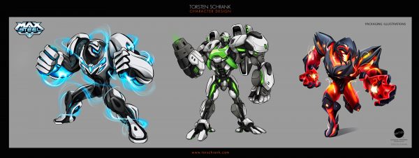 Max Steel TV-Series. Packaging Illustration by Torsten Schrank
