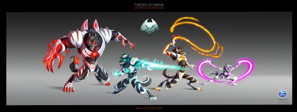 character design by torsten schrank for Spin Masters